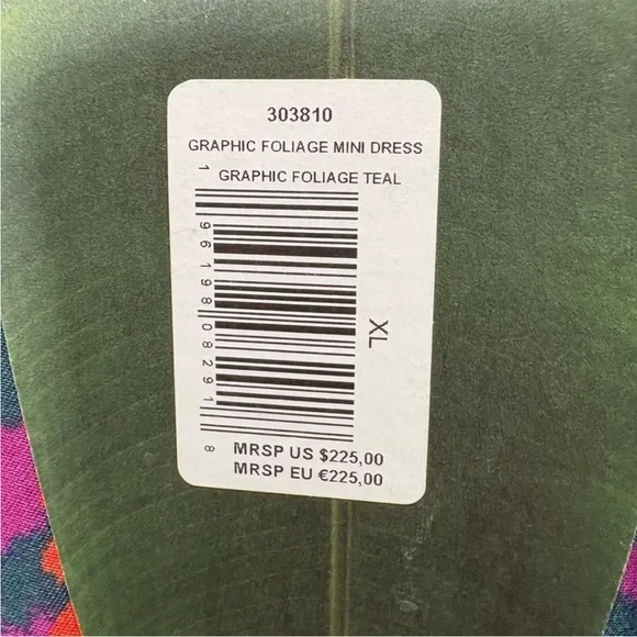 Farm Rio Foliage graphic long sleeve Women's Dress size XL new with tags - Picture 11 of 11